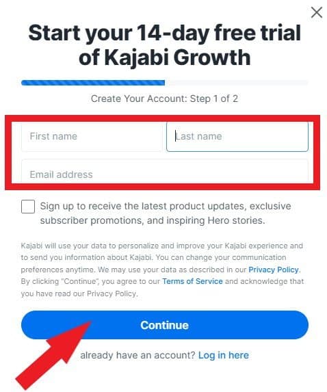 kajabi growth trial