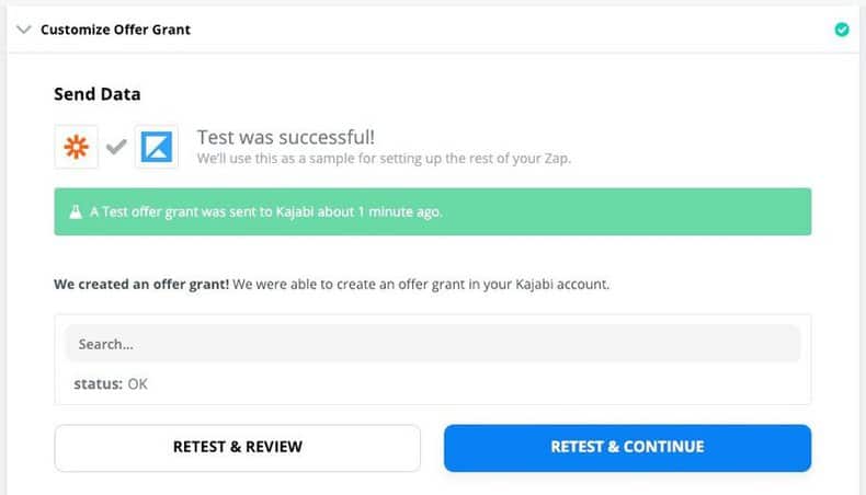kajabi zapier customize offer